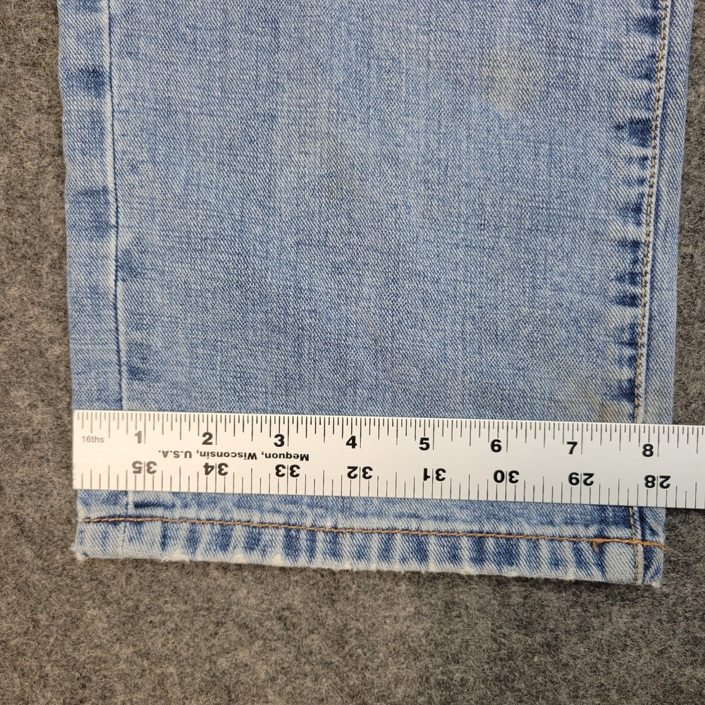 Lucky Brand Jeans Mens 36x30 Blue Denim Y2k Streetwear 221 Original Straight Leg - Picture 10 of 14